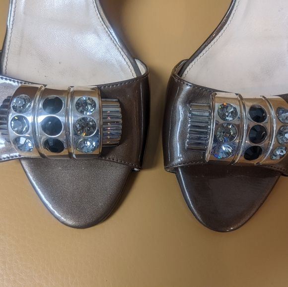 Prada slides size 36.5 with ornate jewel like detail - Picture 3 of 10